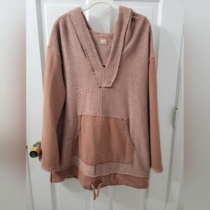 Free People Free Est V-Neck Brown Sweater